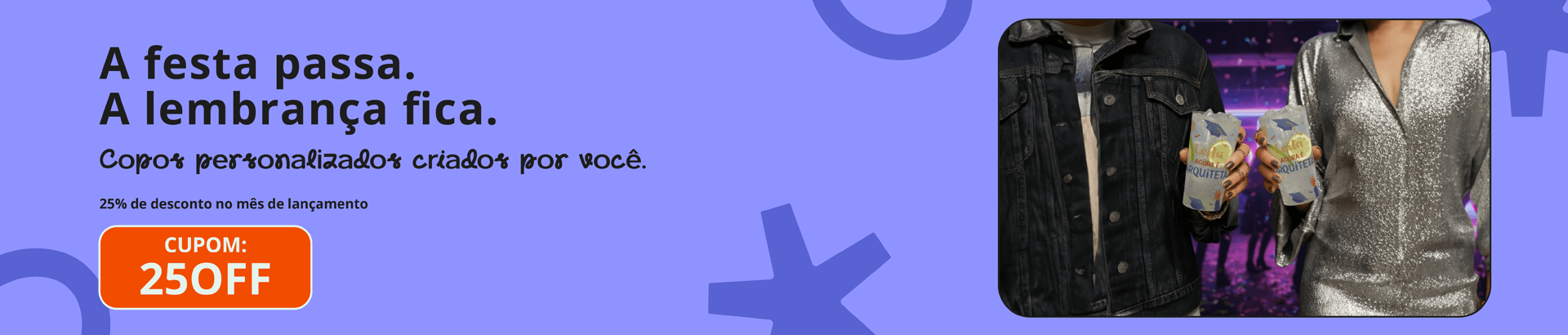 25% OFF na primeira compra
