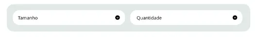 Seleção de tamanho e quantidade