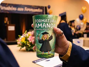 Copo Eco® 300ml personalizado para formatura